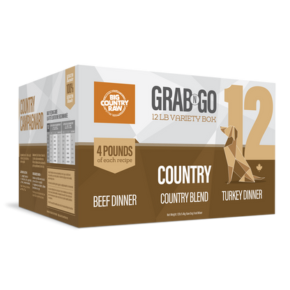 Big Country Raw Grab N Go Mini Forfait Campagnard 12Lbs