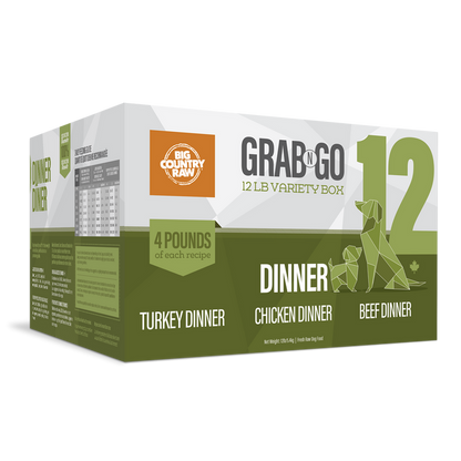 Big Country Raw Grab N Go Mini Forfait Diner 12Lbs