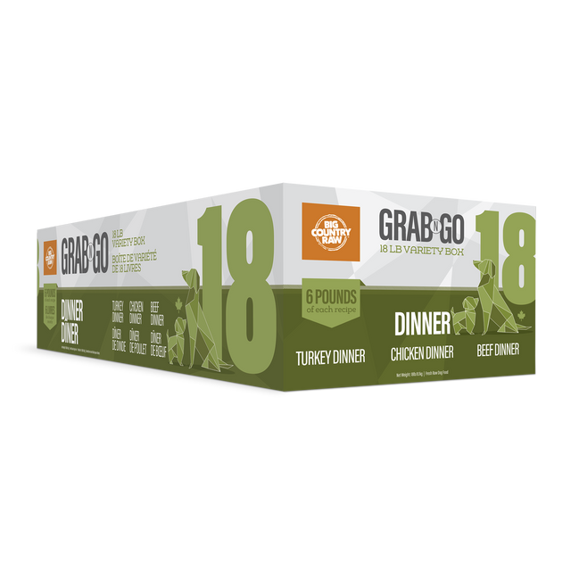 Big Country Raw Grab N Go Forfait Diner 18Lbs