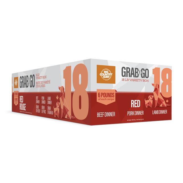 Big Country Raw Grab N Go Forfait Viande Rouge 18Lbs