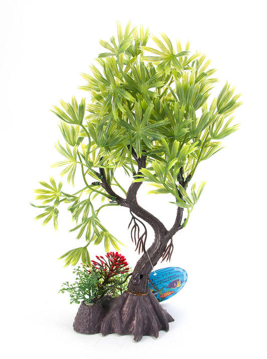 AQUA-FIT – Plante en plastique “Green Japanese Maple Bonsai” 8"