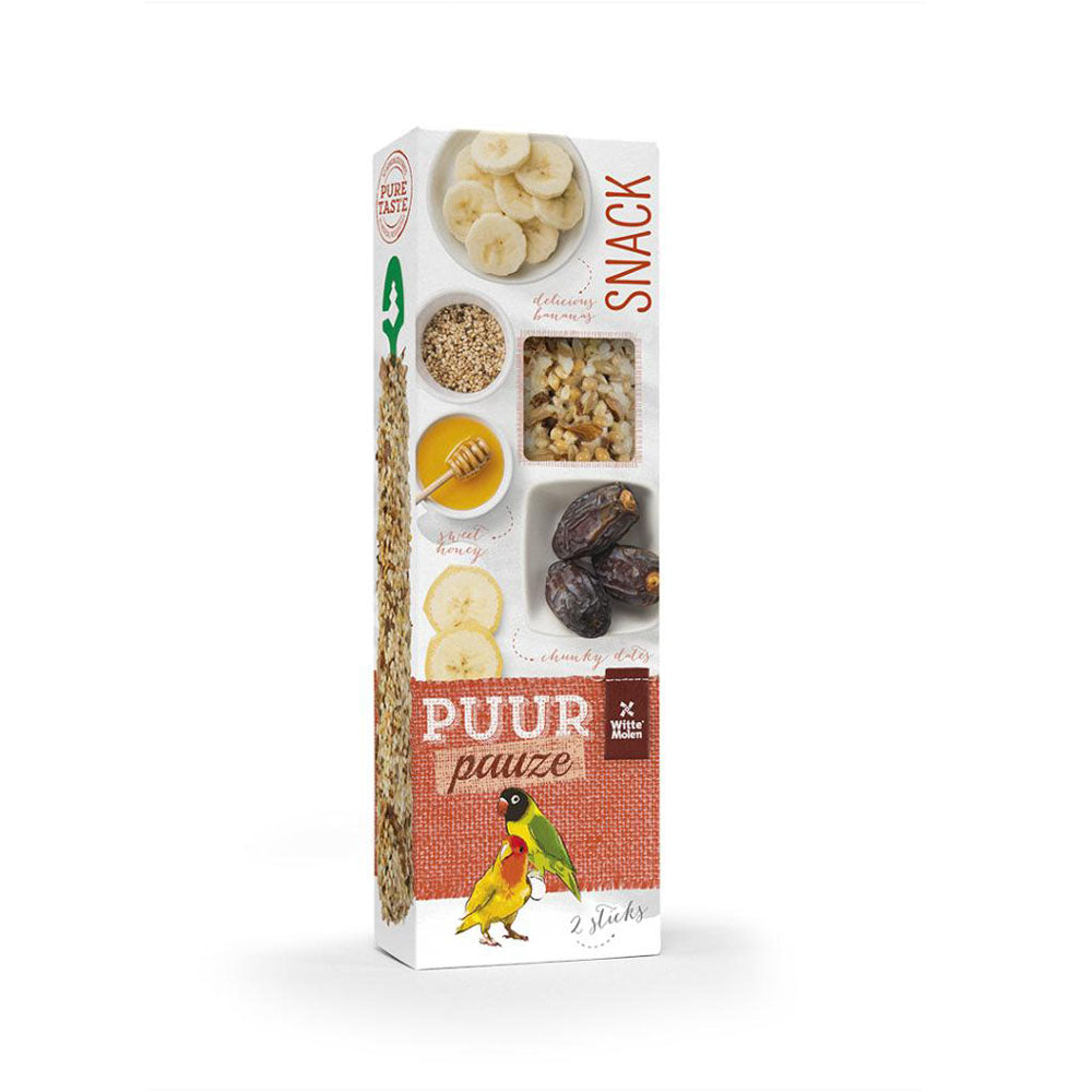 PUUR Bâtonnets pour Inséparables au Miel & Dattes – 2 Bâtonnets
