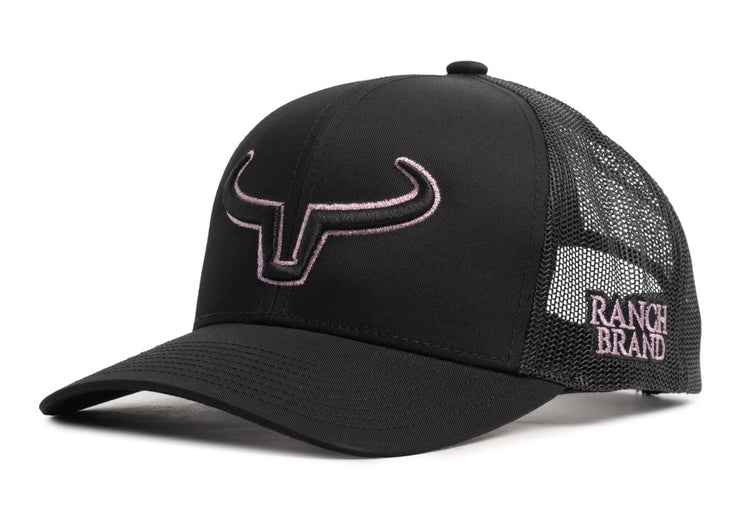 Ranch Brand Casquette Ponytail Femme, Mesh avec Logo