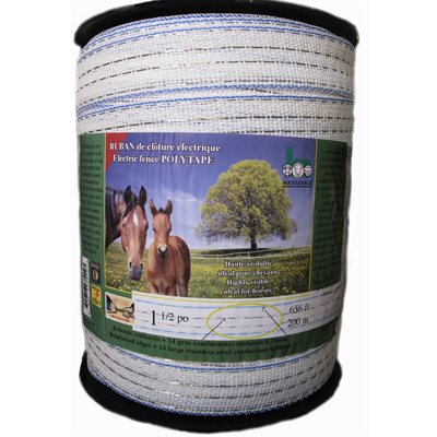 Ruban polytape, blanc, 40 mm x 200 m