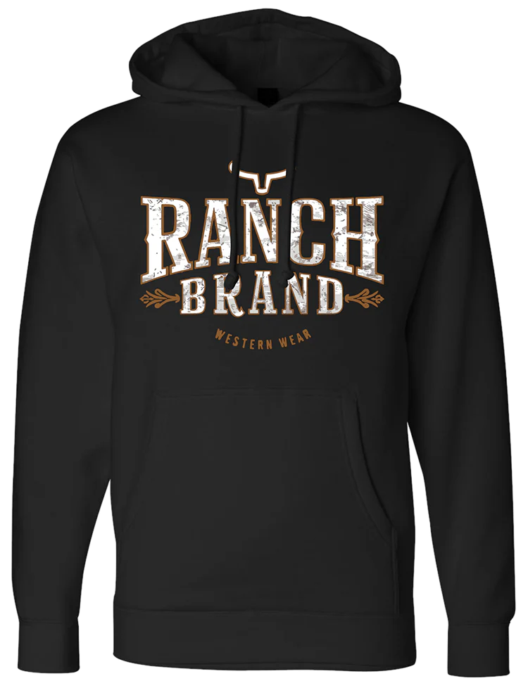 Ranch Brand Hoodie Unisexe Classic 2 Noir