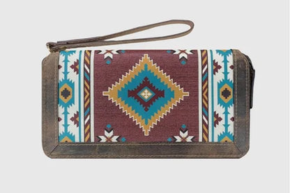 Wrangler Portefeuille femme en PU – couleur marron/tan