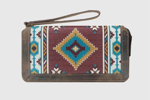Wrangler Portefeuille femme en PU – couleur marron/tan