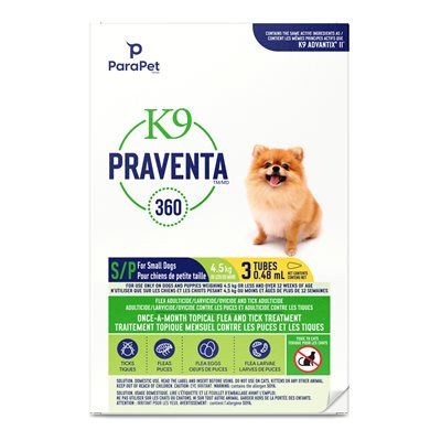 K9 Praventa 360 Petit Chien (3 Tubes)