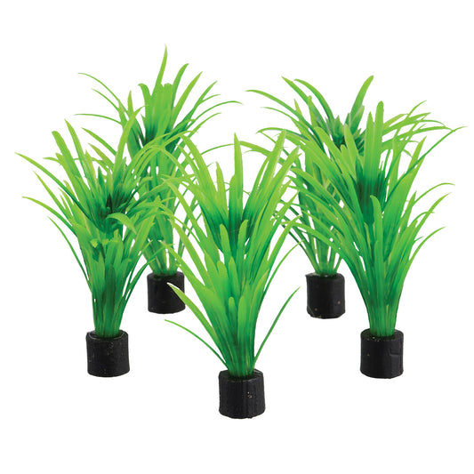 Trésors sous-marins Mini plante - Herbe haute verte - 8,25 cm - Lot de 5Mini plante - Herbe haute verte - 8,25 cm - Lot de 5
