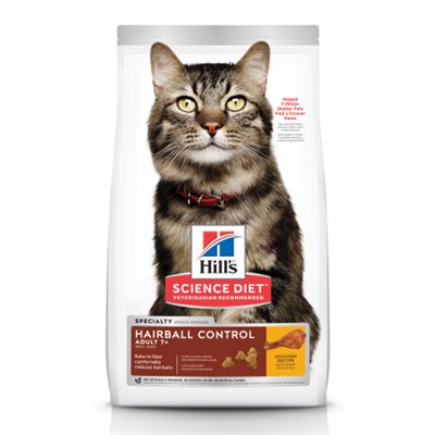 Hill's Science Diet Sénior 7+ Contrôle des Boules de Poils Chat Poulet 3.5 Lbs