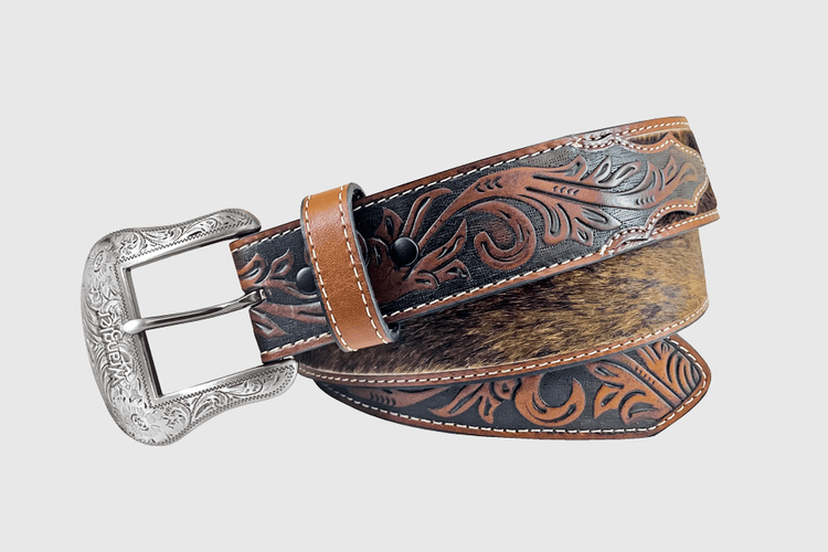Wrangler Ceinture homme en cuir – 38 mm