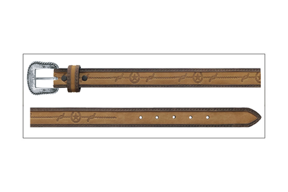 Wrangler Ceinture garçon en cuir Crazy Horse – 30 mm
