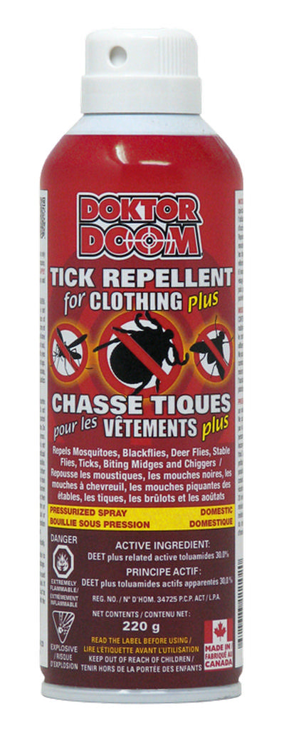 Doktor Doom Répulsif a tiques pour vêtements PLUS 220g