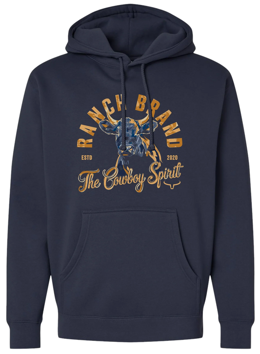 Ranch Brand | Hoodie Unisexe Steer 7 | Marine