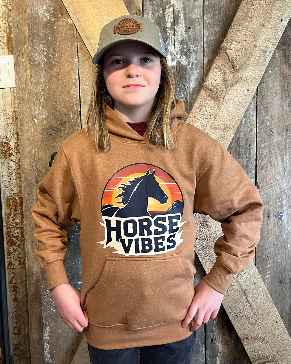 Horse Vibes  Hoodie Mustang unisexe