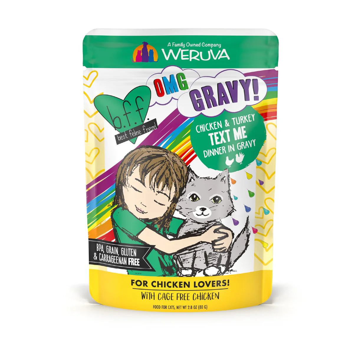 Weruva BFF Poulet & Dinde ''Text me'' 3oz pochette