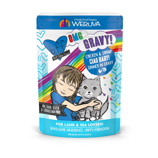 Weruva BFF Poulet & Crevettes ''Ciao baby'' 2.8oz pochette
