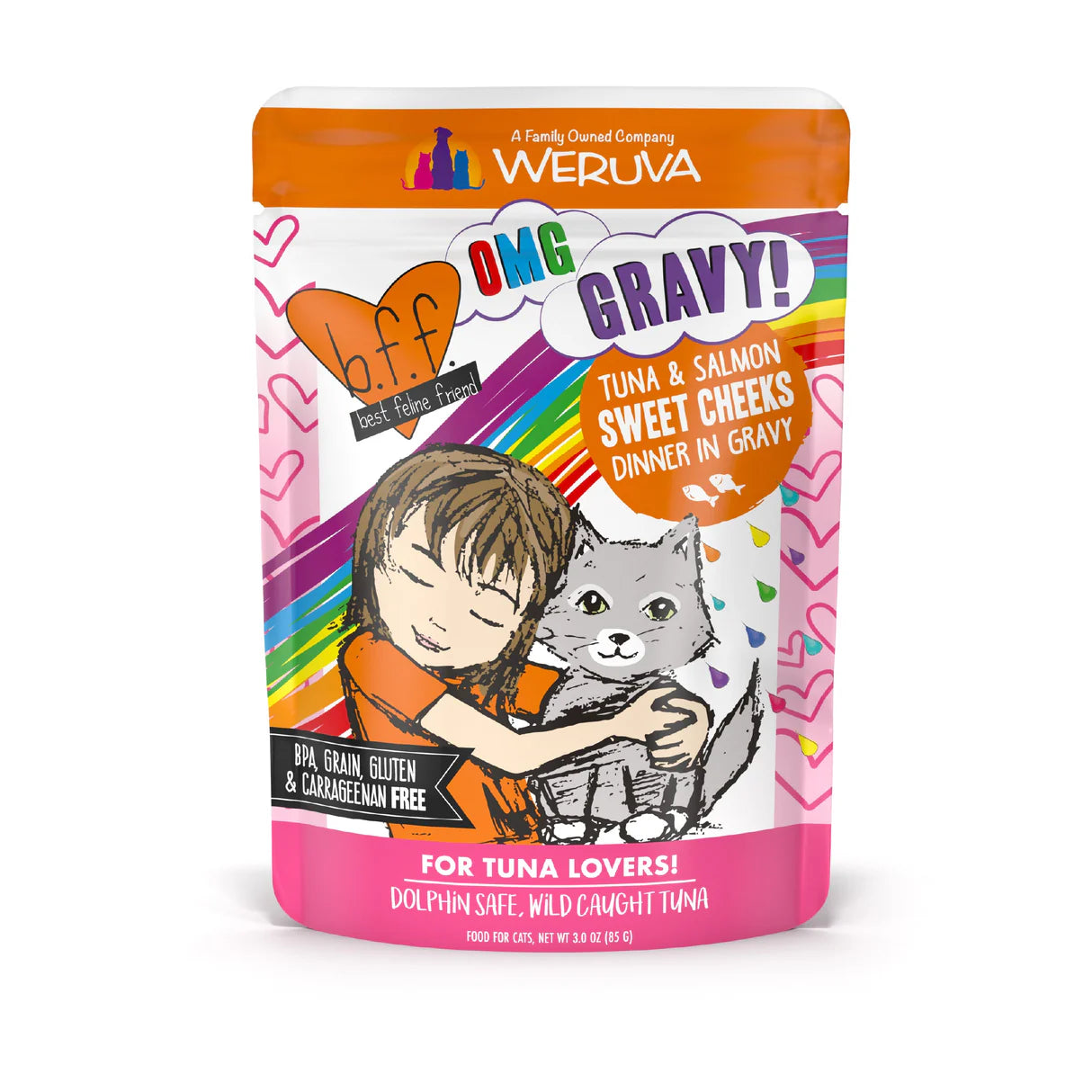 Weruva BFF Thon et SAumon ''Sweet Cheeks'' 3oz pochette