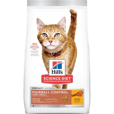 Hill's Science Diet Contrôle des Boules de Poils Légère Chat Poulet 15.5 Lbs