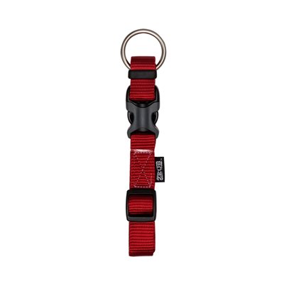 Zeus Collier Nylon Reglable Rouge Petit