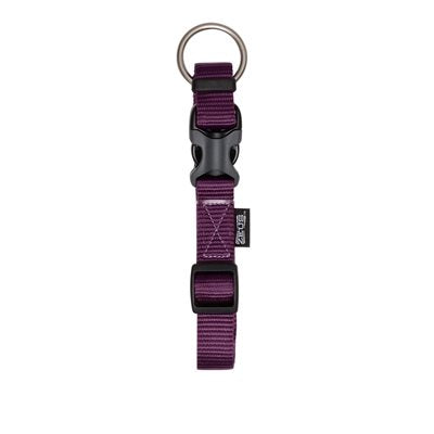 Zeus Collier Nylon Reglable Aubergine Petit