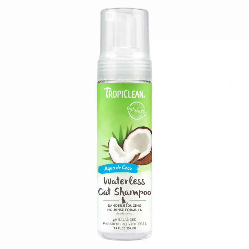 Tropiclean Shampoing Sans Eau Controle Pellicules Chat 7.4Oz