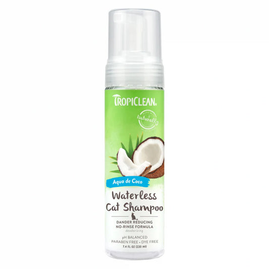 Tropiclean Shampoing Sans Eau Controle Pellicules Chat 7.4Oz