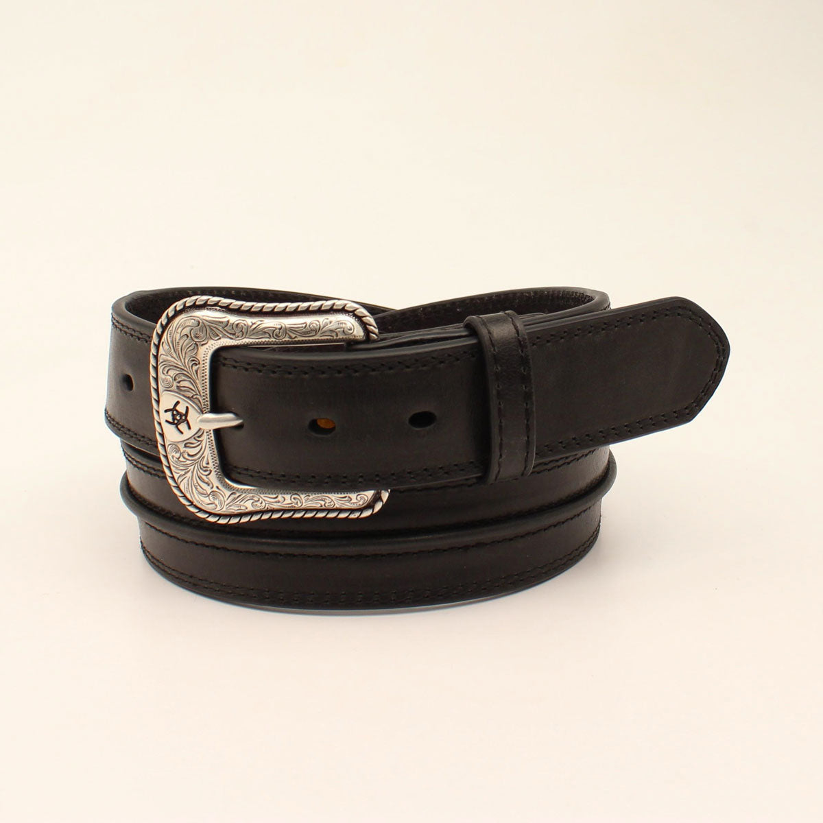 Ariat Ceinture pour homme – 1 1/2 po, bande centrale, noire