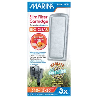 Cartouche Bio-Clear pour filtres Slim Marina, paquet de 3