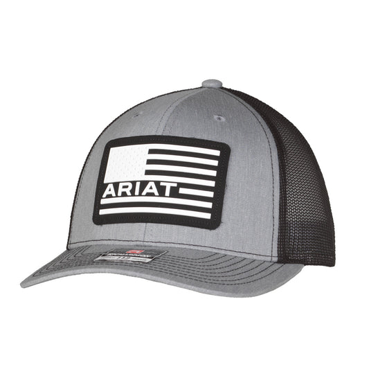 Ariat Casquette Snapback R112 pour Homme Gris avec Drapeau USA