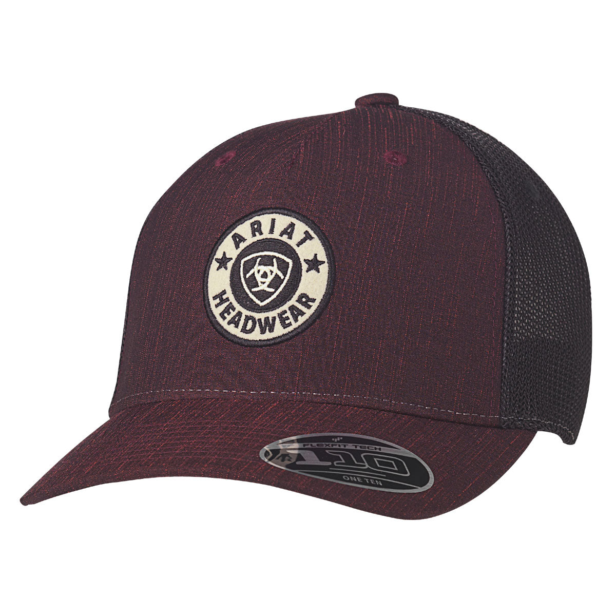 Ariat Casquette Sanpback FlexFit 110 pour Homme Bordeaux