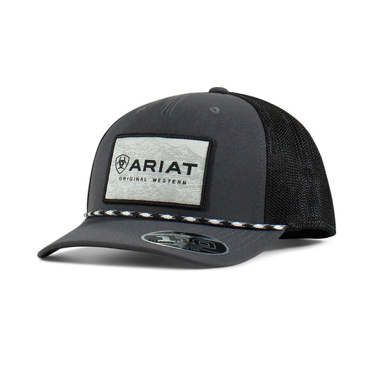 Ariat Casquette Snapback FlexFit 110 pour Homme Gris et Noir