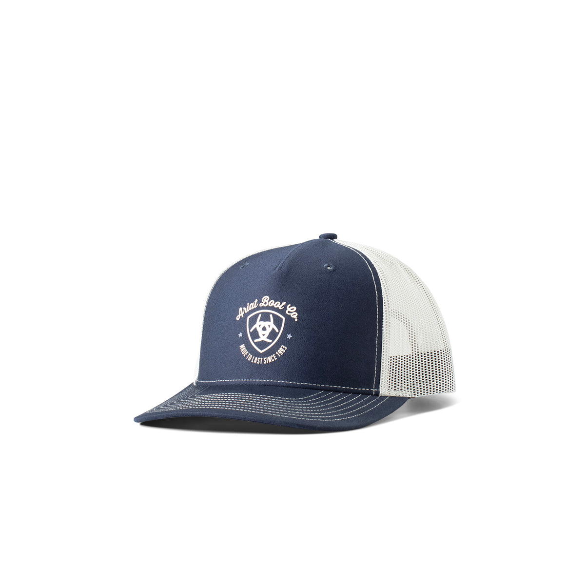 Ariat Casquette pour Homme Bleu Marine Mesh Blanche