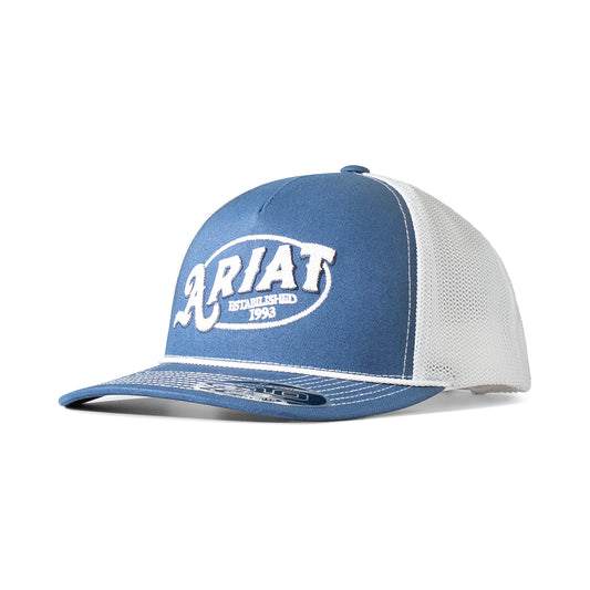 Ariat Casquette FlexFit 110 pour Homme Bleu Marine avec Logo Brodé et Corde Décorative