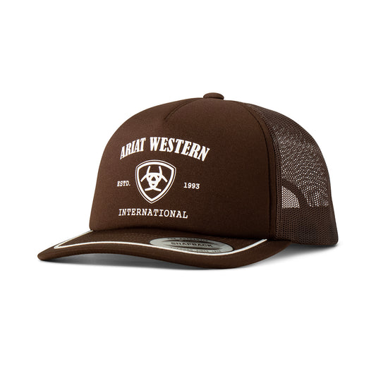 Ariat Casquette pour Homme Marron avec Logo Imprimé