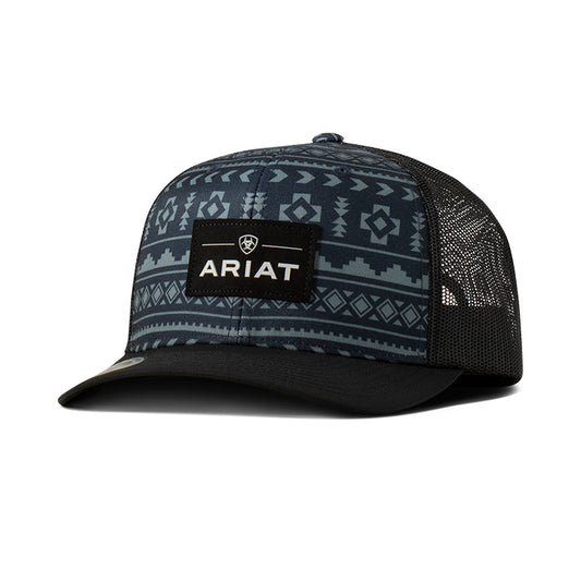 Ariat Casquette pour Homme Bleu Marine avec Motif Southwest et Patch