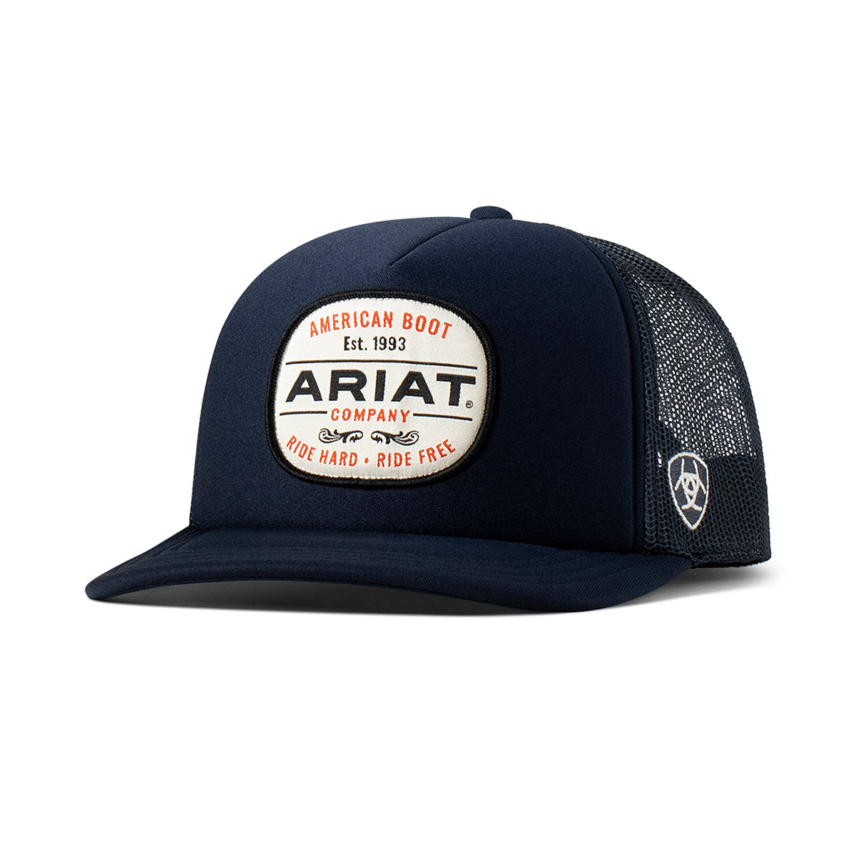 Ariat Casquette pour Homme Bleu Marine avec Patch et Logo Brodé