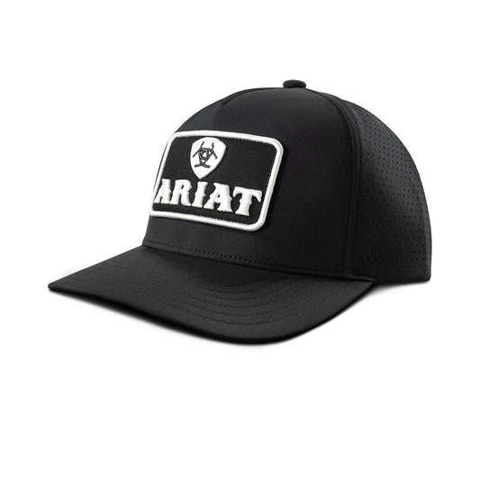 Ariat Casquette pour Homme Noire avec Patch Brodé 3D