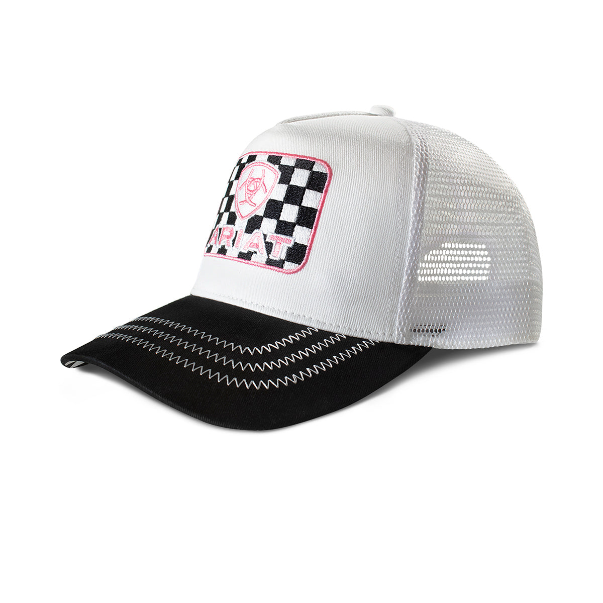 Ariat Casquette pour Femme Blanche avec Patch Brodé Ariat