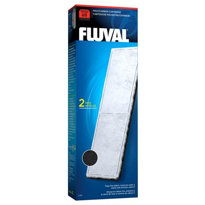 Cartouches de polyester/charbon pour filtre submersible Fluval U3