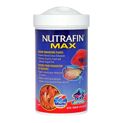 Flocons Nutrafin Max pour rehausser les couleurs, 77 g (2,72 oz)