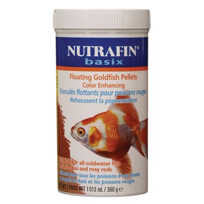 Granulés flottants Nutrafin basix pour poissons rouges, 360 g (12,7 oz)