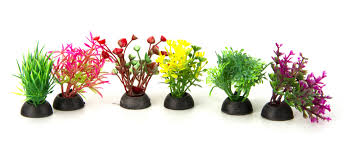 AQUA-FIT – Plantes en plastique assorties 6 pcs (2")