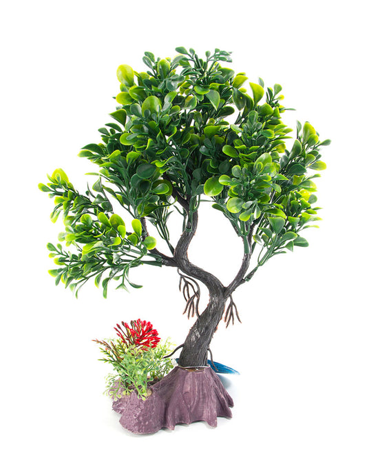 AQUA-FIT – Plante en plastique “Green Juniper Bonsai” 8"