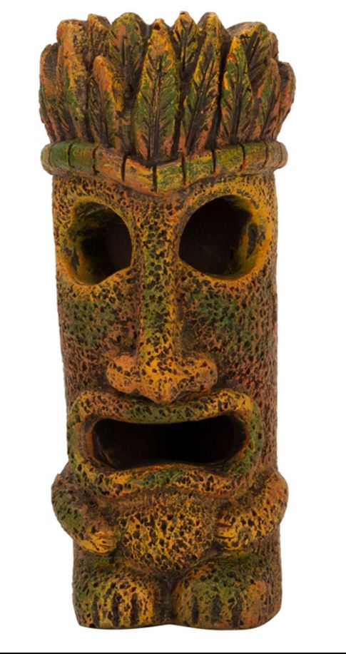 AQUA-FIT Polyresin Punga Tiki – 1.8 x 1.5 x 3.25"