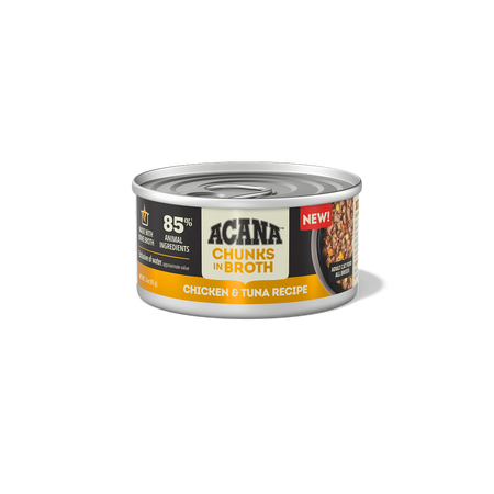 Acana - Morceaux dans le bouillon - Recette au poulet et au thon 5.5oz