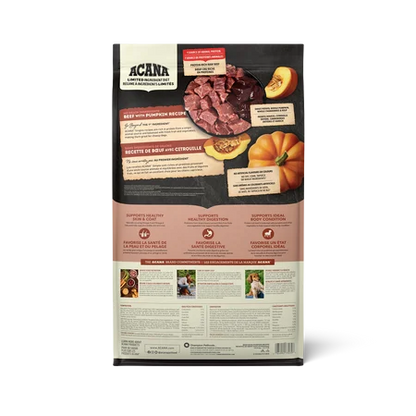 ACANA Chien Simple Boeuf/ Citrouille 1,8 kg
