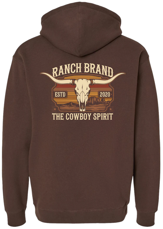 Ranch Brand | Hoodie Unisexe Skull 8 | Brun
