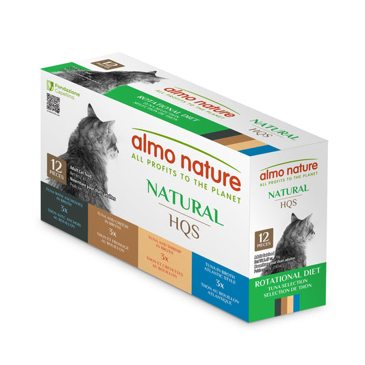 Almo Nature Hqs Natural "rotational Diet" Pour Chat - Sélection De Thon 12x70gr