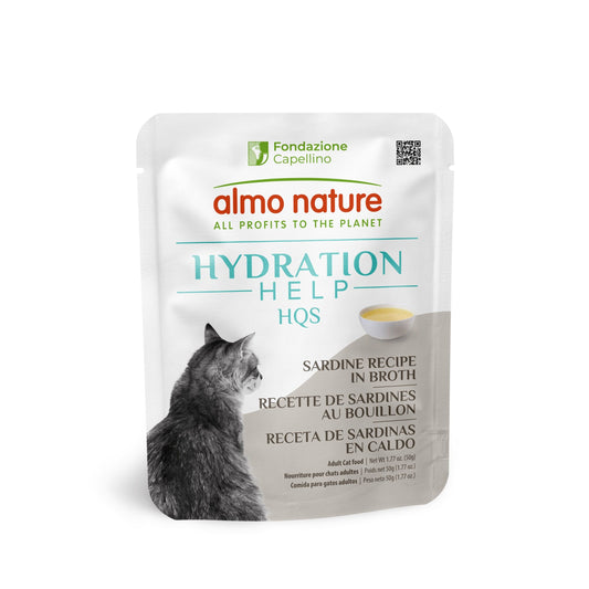 Almo Nature Hqs Hydration Help Chat - Recette De Sardines Au Bouillon 50gr